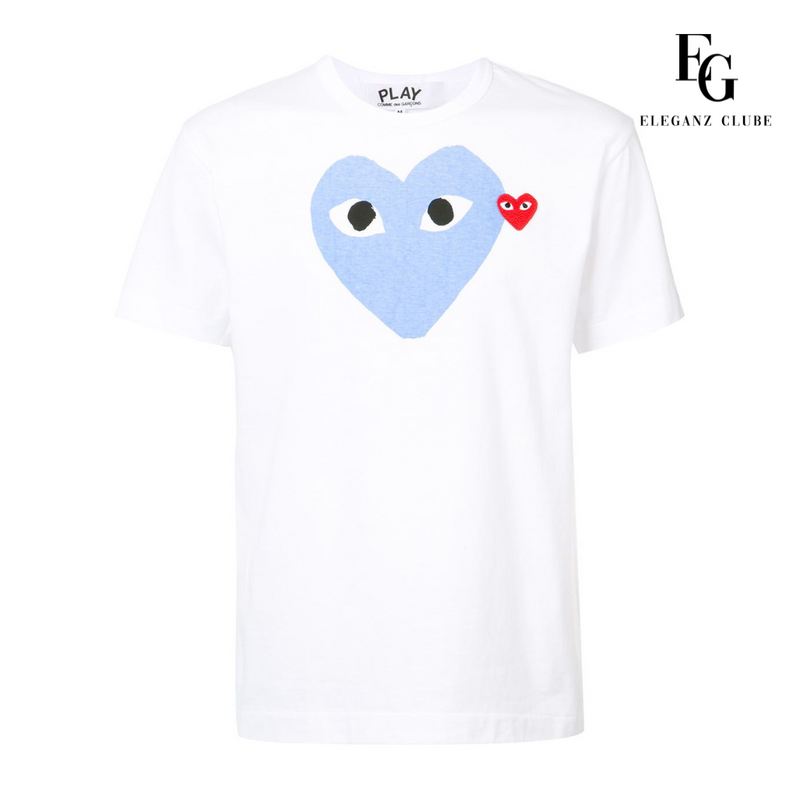 Camiseta Manga Curta Comme des Garçons Play Branca - Big Heart