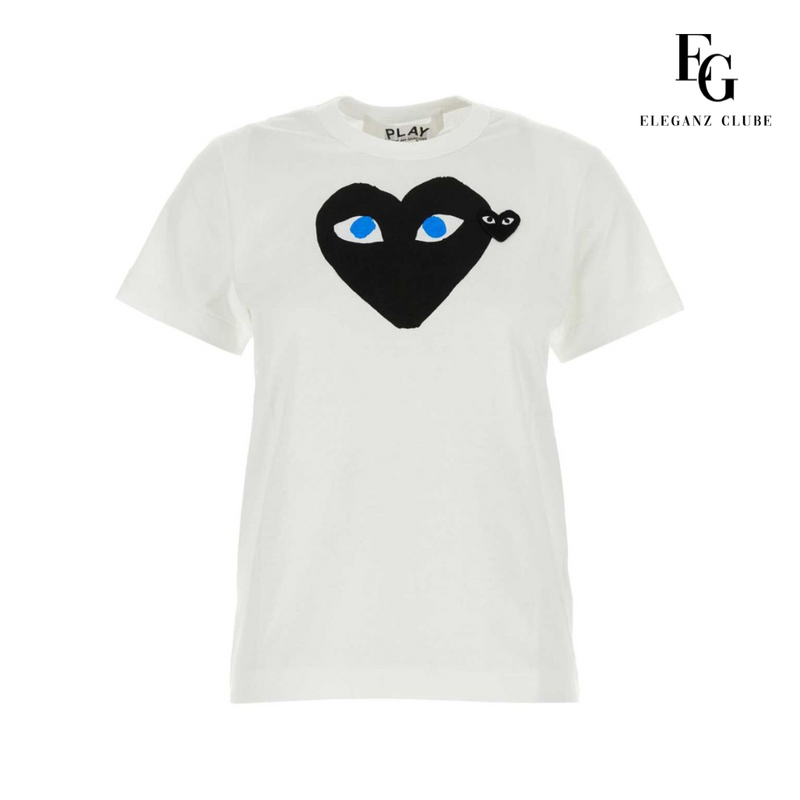 Camiseta Manga Curta Comme des Garçons Play Branca - Big Heart