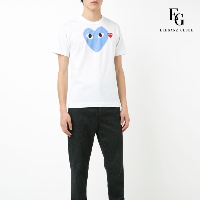 Camiseta Manga Curta Comme des Garçons Play Branca - Big Heart