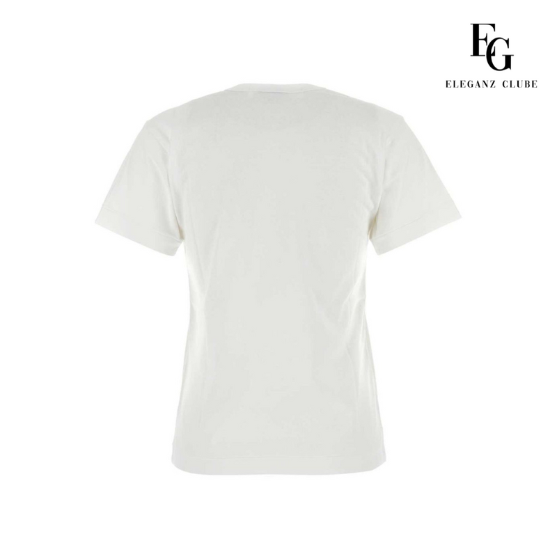 Camiseta Manga Curta Comme des Garçons Play Branca - Big Heart