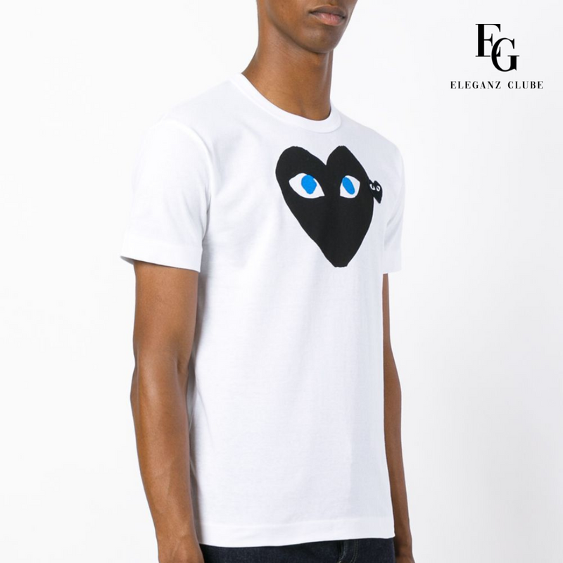 Camiseta Manga Curta Comme des Garçons Play Branca - Big Heart