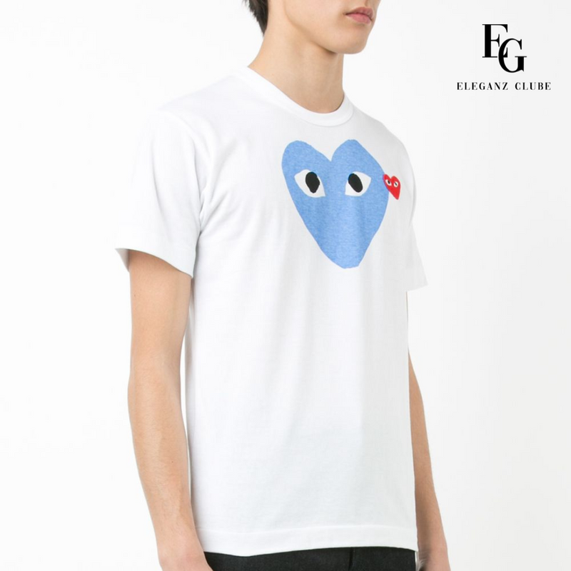 Camiseta Manga Curta Comme des Garçons Play Branca - Big Heart