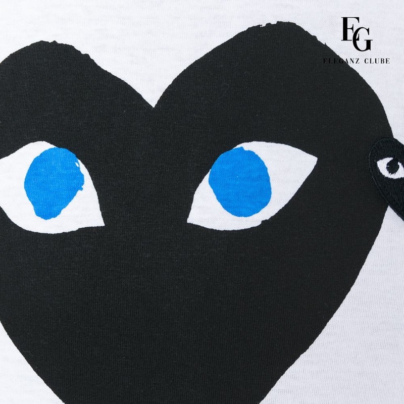 Camiseta Manga Curta Comme des Garçons Play Branca - Big Heart